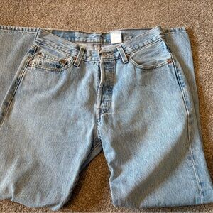 Vintage Levi’s 501XX button fly jeans straight fit high rise denim
